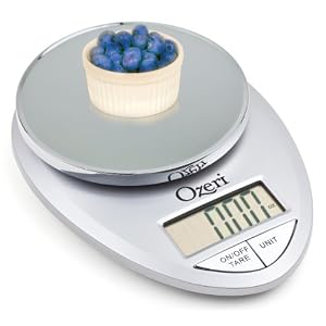 Ozeri Pro Digital Kitchen Food Scale, 1g to 11 lbs Capacity, Elegant Chrome