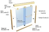 CRL Brite Gold Anodized 60 X 72 Suite EK Series Shower Door Kit