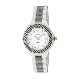 Roberto Bianci Women's White Ceramic Watch with Stamped Design-B279WHT