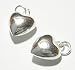 Dreambell (Free S/H) 2 pcs Sterling Silver Puff Heart Charm Pendant W/ Jump Ring