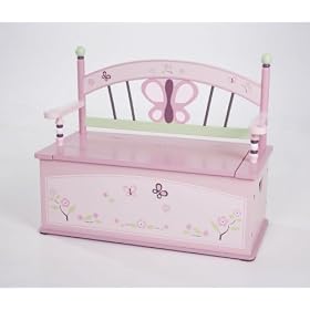 Levels of Discovery Sugar Plum Toy Box Bench by Levels of Discovery
