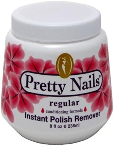 Pretty Nails 8oz. Jar Regular Polish Remover (6 Pack)