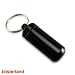 Pillendose Schlüsselanhänger Aluminium Medikamenten Kapsel Pill Fob Pillen Box Wasserdicht Midi von BLISTERLAND Farbe: Schwarz