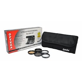 Opteka 30.5mm High Definition² Professional 5 Piece Filter Kit includes UV, CPL, FL, ND4 and 10x Macro Lens