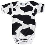 from Freshwear Freshwear Cow Print Baby Vest