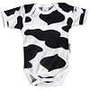 Freshwear Cow Print Baby Vest
