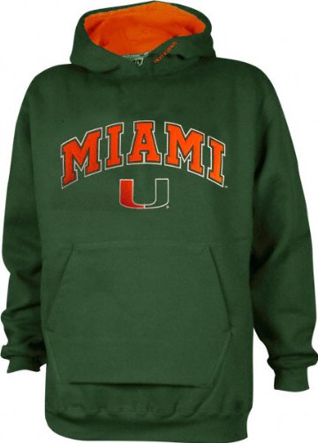 Miami Hurricanes Youth Kangaroo Hooded Sweatshirt