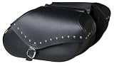 Willie & Max 03434 Large Studded Hard Mount Revolution Saddlebag Set