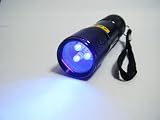 日亜化学工業製 紫外線LED3灯使用 LEDブラックライト UV-LED375-03SB