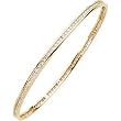 14K Yellow Gold Diamond Bangle Bracelet - 2.25 Ct.