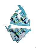 Girls 2pc Swimsuit CRISS CROSS Print Bikini