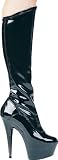 6 Inch Pointed Stiletto Stretch Knee Boot Women'S Size Shoe With Zipper
