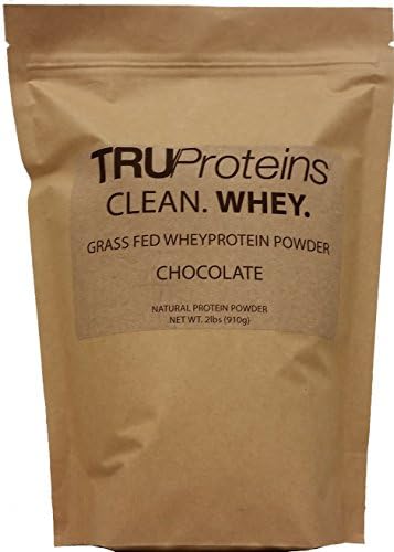 TRUProteins Grass-Fed Whey Protein (Chocolate, 2lbs)