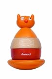 Janod 4508113 - Culbuto- Katze, Steh-Auf-M&auml;nnchen, zusammen steckbar mit Melodie