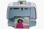 HP Photosmart A526 Compact Photo Inkjet Printer [4x6'', USB, Card Reader, 20 Sheet Capacity]