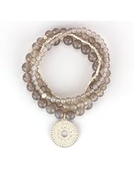 Baroni Napa Valley Bracelet Set in Sterling with Grey Onyx