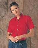 Tri-Mountain Women's Short Sleeve Twill Shirt. 801