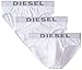 Diesel Men's Blade 3-Pack Cotton Stretch Brief, White, Large