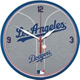 Los Angeles Dodgers MLB Grey Wall Clock