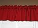 lovemyfabric 100% Polyester Poplin Solid Kitchen Curtain Tier/Valance Window Treatment (58