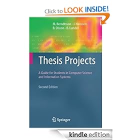 Thesis Projects: A Guide for Students in Computer Science and Information Systems