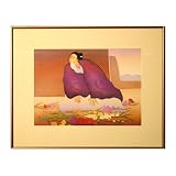 Kitchen & Housewares : 10 x 14 Taos Flowers Framed Print by Navajo Artist RC Gorman