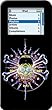 Elec Skull Design - Apple iPod nano (1st Generation) 1GB 2GB 4GB Hard Case iJacket - Shock Absorbent Hard Protective Faceplate Cover + FREE iPod nano Screen and Surface Protector Shield