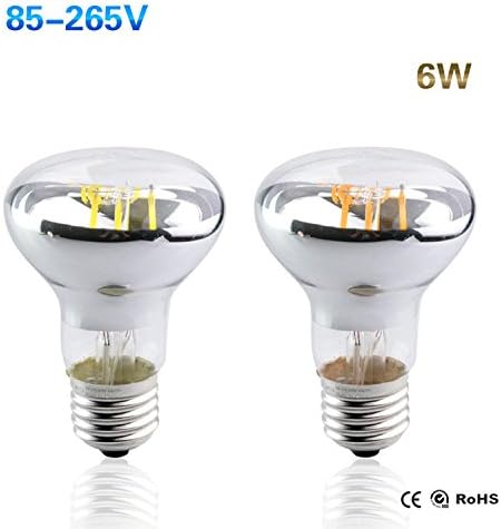 FW Filament lamp R63 r foam 85-265v retro vintage bulb 6W E27 screw silver plating (AA) 6
