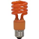 Globe Electric 0017101 60 Watt Equivalent 13 Watt EnerSaver CFL Party Bulb Orange