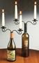 set of 2 Double WINE bottle candelabra CANDLEABRA candle holder decor NEW