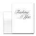 Thinking of You Note Cards - White Linen, box of 10 cards & envelopes