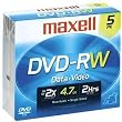 Maxell 5PK DVD-RW 4.7 W/ JC ( 635125 )