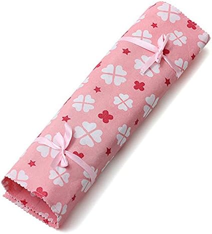 Artsiga Crafts Knitting Tools Circular Knitting Needle Case 14 inch x 13 inch Non-Woven Fabric Pink Floral