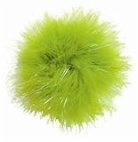 The Gift Wrap Company Fur Bow, Lime, 12 Count