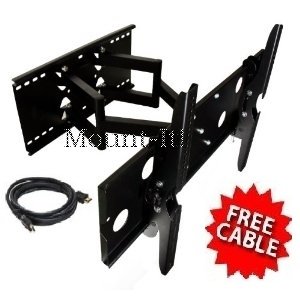 amazon : Mount-It! LCD TV, LED TV Wall Mount Bracket with Full Motion Swing Out Tilt & Swivel Articulating Dual Arm for Flat Screen Flat Panel LCD LED Plasma TV and Monitor Displays