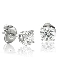 14k White or Yellow Gold Diamond Stud Earrings (HI, I2-I3, 0.33 carat)