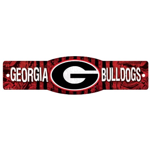 NCAA Georgia Bulldogs Sign, 4.5 x 17-Inch