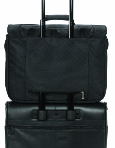 SOLO Classic Collection Laptop Messenger Bag, Holds Notebook Computer up to 17 Inches, Black, PT920-4
