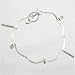 Unique Sterling Silver Link Bracelet with Decorative Flower Stamped Hills Tribe Charms, 6 1/2" long, #9004