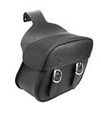 IMAGE OF Auburn Leather 30-8014W-04 Bandito Chubby Premium Leather Basket Weave Detach Throw-Over Saddlebag - Pair