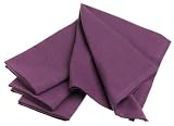 DII Two-Tone Set of 4 Napkins, Blackberry