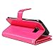 Galaxy S7 Edge Case, S7 Edge Case, TabPow 9 Card Slot Series - Wallet Folio PU Leather Case Cover With Detachable Magnetic Hard Case For Samsung Galaxy S7 Edge, Pink