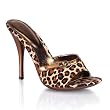 Pleaser Shoes Women��s ECLAIR-01, 4 3/4" Stiletto Heel Mini-Platform Leopard Slide