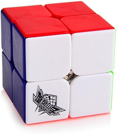 YCQC Cyclone Boys Speed Cube 2x2x2 Stickerless 50mm Magic Cube Puzzles Colorful