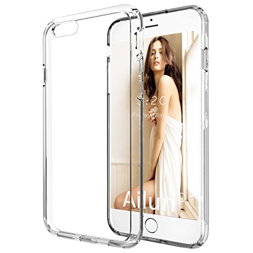 iPhone 6 plus Case,[5.5 inch][2PCS HD Screen Protectors]by Ailun,Reinforced Frame TPU Clear Cover,Shock-Absorption Bumper,Durable Anti-Fingerprint&Oil Stains,Siania Retail Package[Crystal Clear]