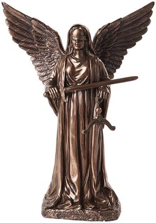 8" Themis Lady Justice Statue Greek Goddess Rome Statue Sculpture Divine Law