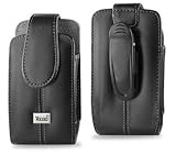 Vertical Black Leather Pouch Carrying Phone Case for HTC HD2 Evo 4G Inspire ....