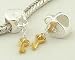 925 Sterling Silver with 14k Gold European Style Vermeil