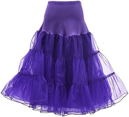 Balaladress Vintage Women's 50s Rockabilly Tutu Skirt 26" Frilly Petticoat