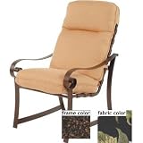 Suncoast Orleans Hi-Back Dining Chair With Cord - Mahogany Frame A...